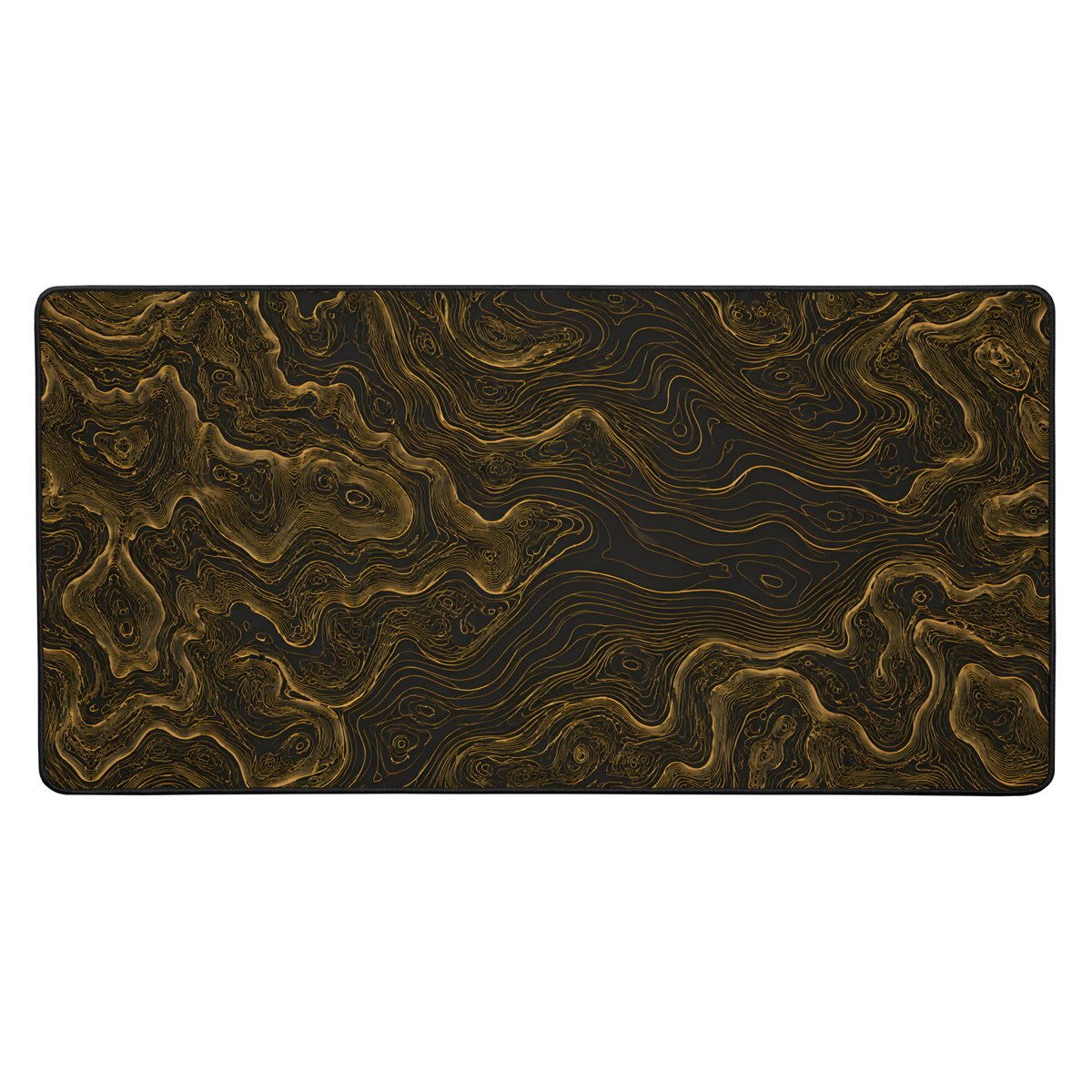 Gold Contour desk mat 16x32 in, Printful mockup